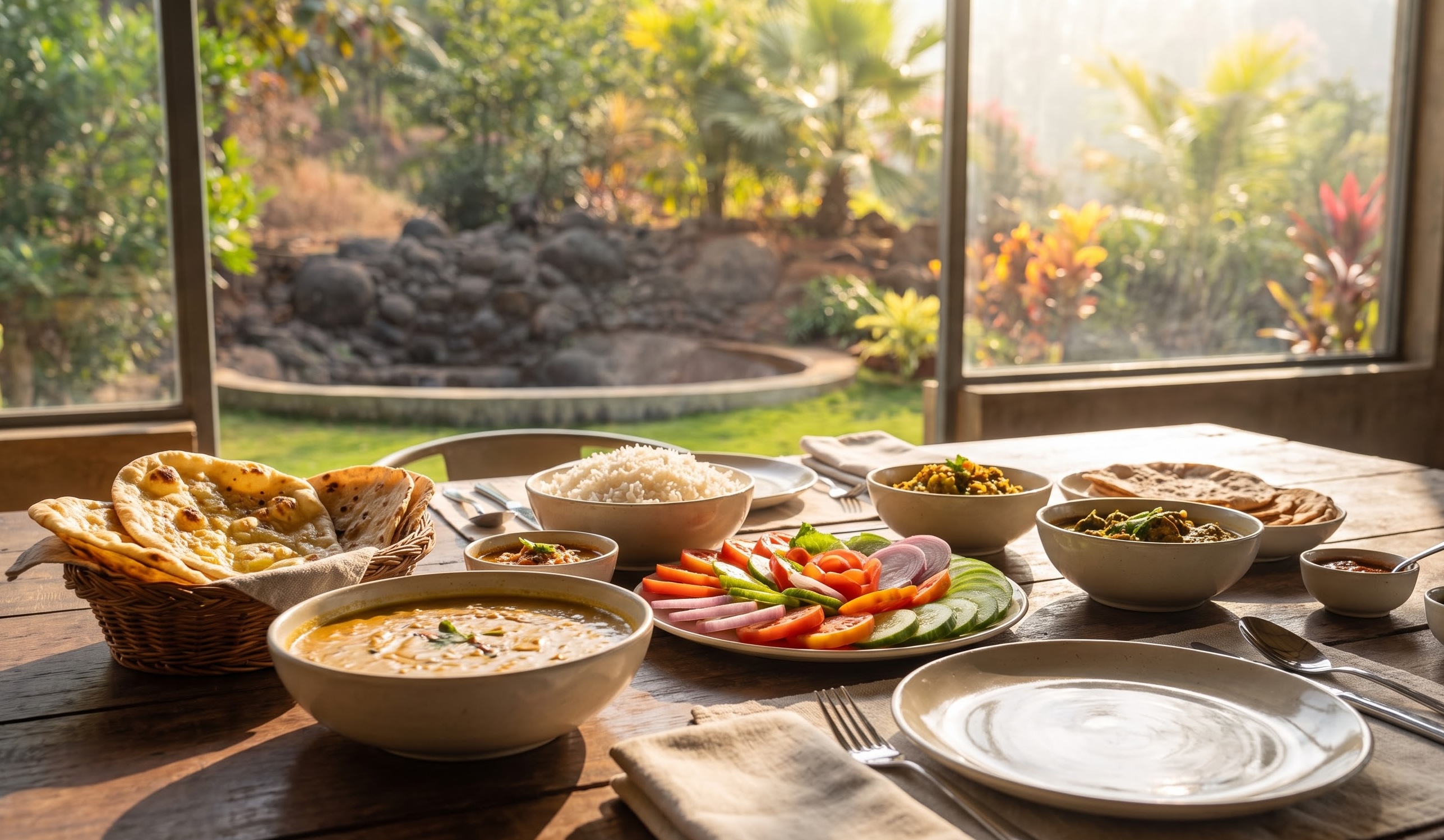 Lunch spread at By the Bruk
