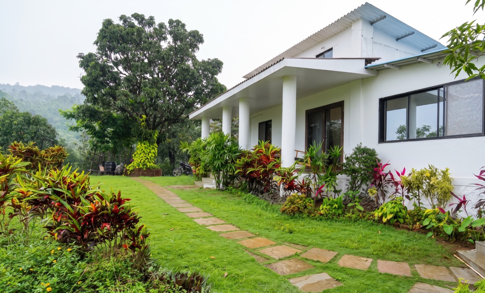 A Breathe Woods villa in the rain